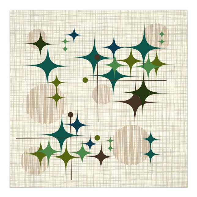 Foto Starbursts e Globos modernos de mediados del siglo (Frente)