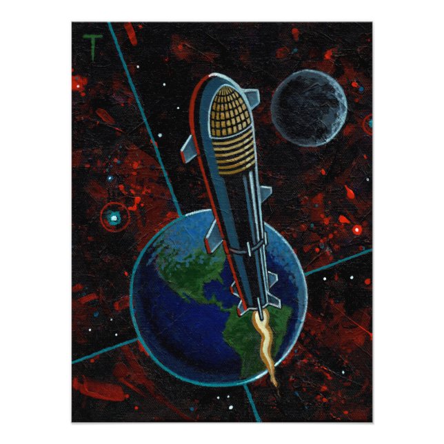 Foto Starship Space X (Frente)