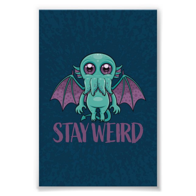 Foto Stay Weird Cute Cthulhu Monster (Frente)