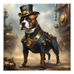 Foto Steampunk Staffordshire Bull Terrier,