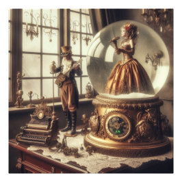 Foto Steampunk Victorian Music Snow Globe