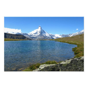 Foto Stellisee, montañas de Valais
