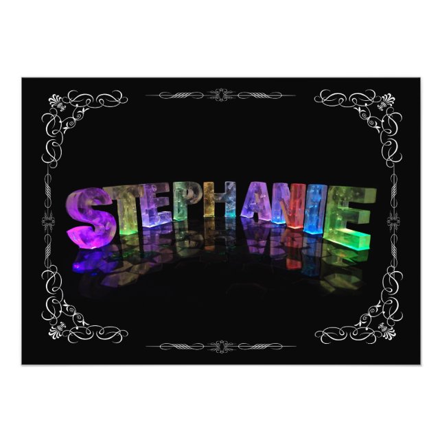 Foto Stephanie - El nombre de Stephanie en Luces 3D (Fo (Frente)