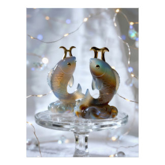 Foto Sternzeichen Fische Glasskulpturen