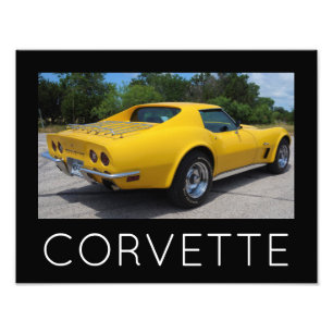 Foto Stingray, Corvette amarillo, 1973