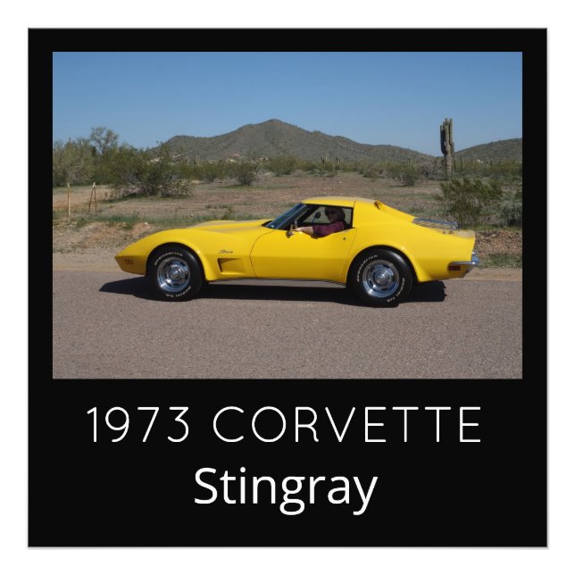 Foto Stingray, Corvette amarillo de 1973 (Frente)