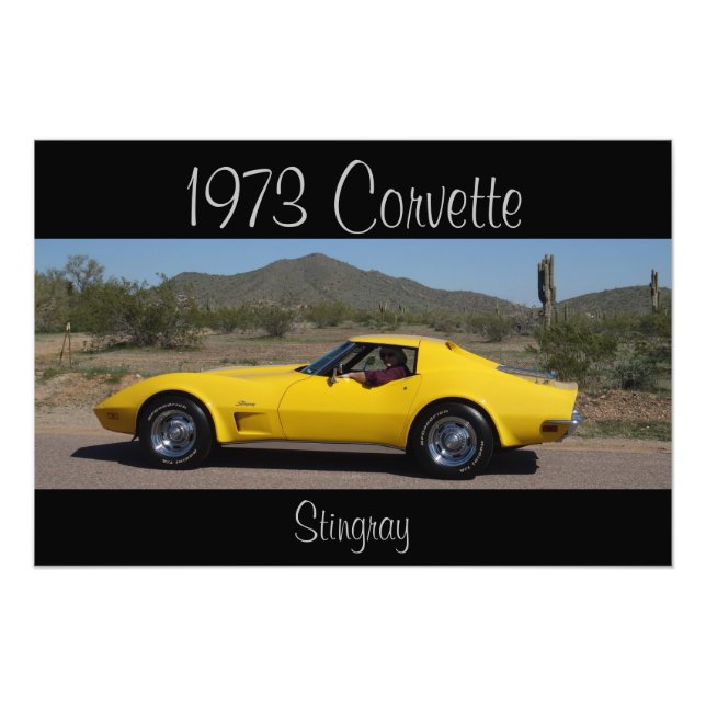 Foto Stingray, Corvette amarillo de 1973 (Frente)