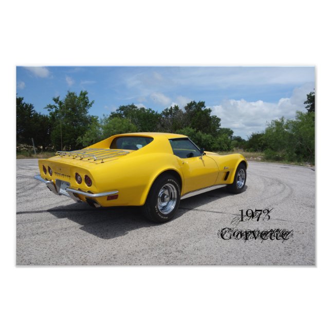 Foto Stingray, Corvette amarillo de 1973 (Frente)