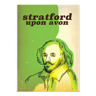 Foto Stratford sobre el afiche de viajes al viejo estil