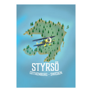 Foto Styrsö, afiche de viajes suecia.