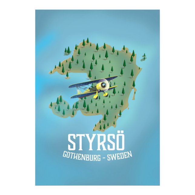 Foto Styrsö, afiche de viajes suecia. (Frente)