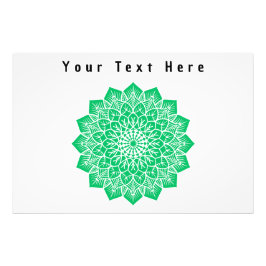 Foto Su texto aquí Personalizado Green Art Ampliación d