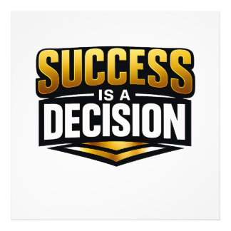 Foto Success Gold Typography on Black