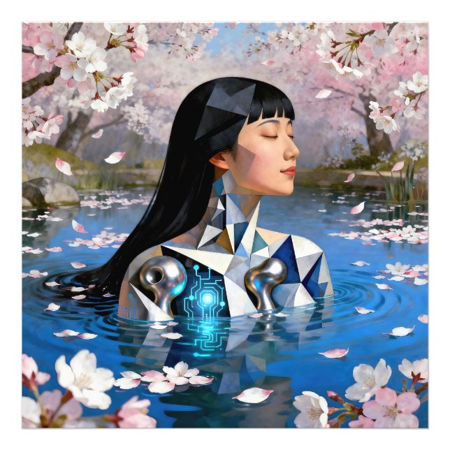 Foto "Sueño digital del agua" - Retrato digital (Frente)
