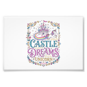 Foto Sueños del Castillo de Unicornio Unicornio Fondo B