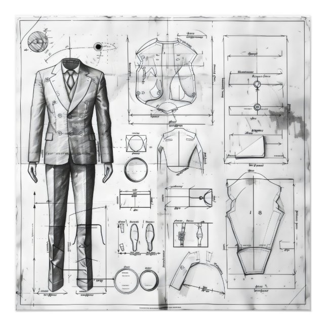 Foto Suit Retro Blueprint (Frente)