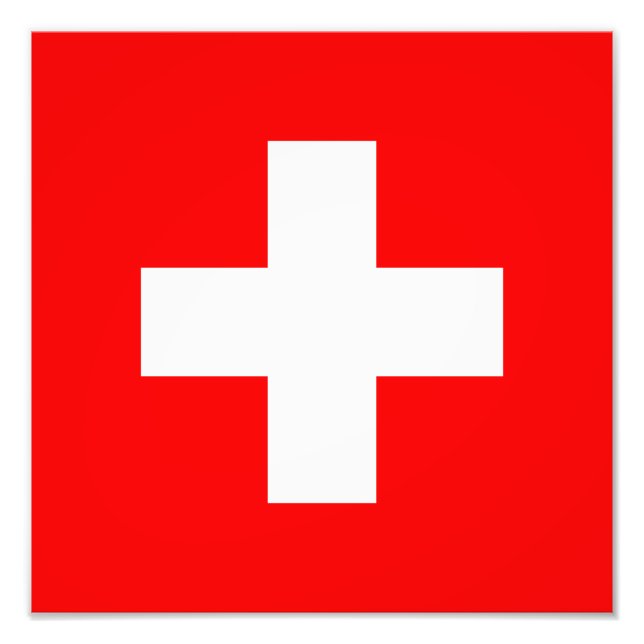 Foto Suiza - Bandera suiza (Frente)