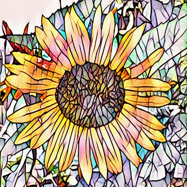 FOTO SUNFLOWER (An art design of a pretty sunflower.)