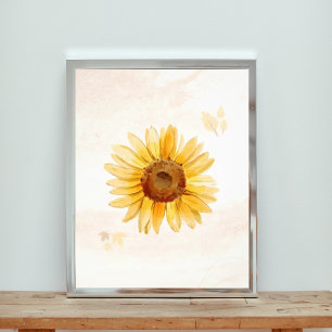 Foto Sunflower Watercolor