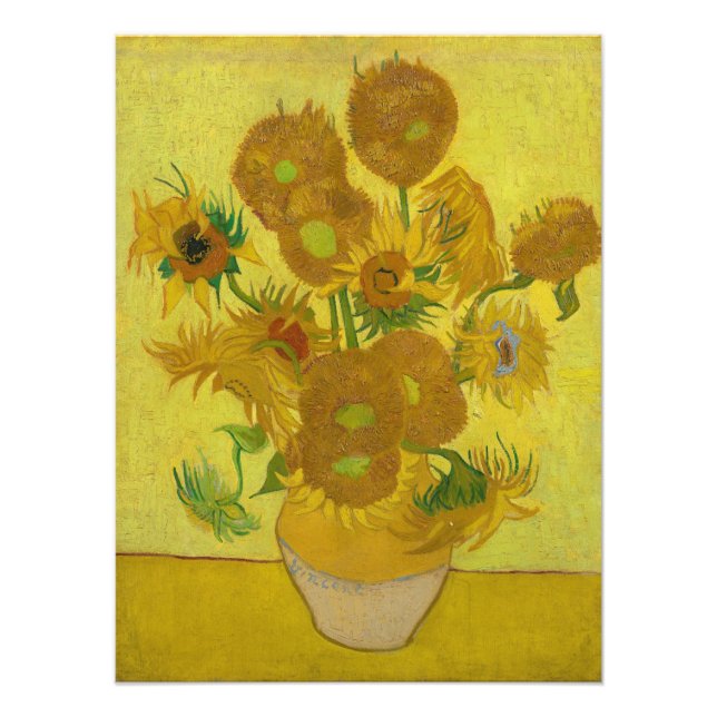 Foto Sunflowers de Vincent van Gogh (Frente)
