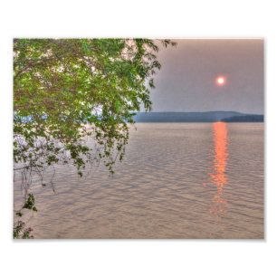 Foto Sunrise on Elk Lake, Michigan