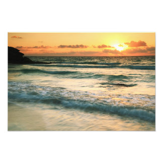 Foto Sunrise Seascape Tulum Mexico