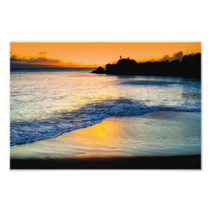 Foto Sunset At Black Rock Photo Print