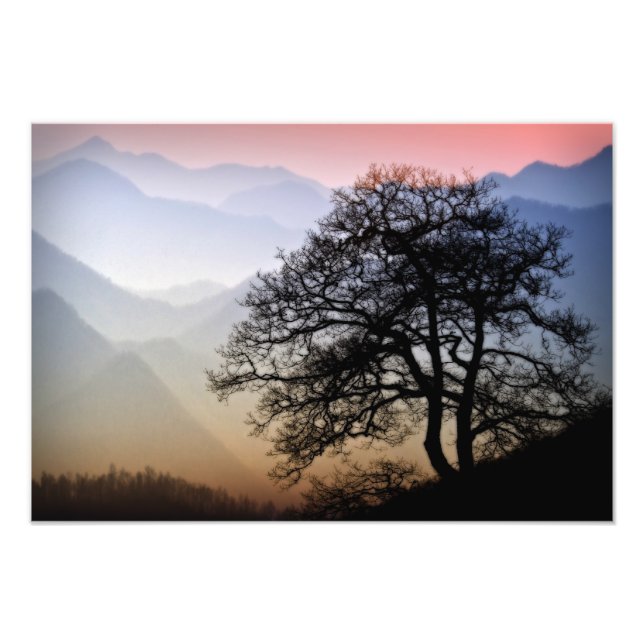 Foto Sunset de la Montaña Smoky de la Parkway Blue Ridg (Frente)