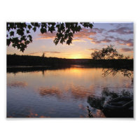 Sunset en el lago St. George, Maine