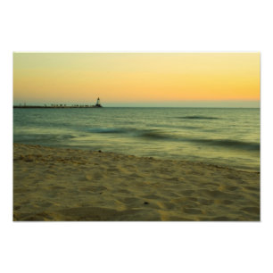 Foto Sunset en Ludington Light
