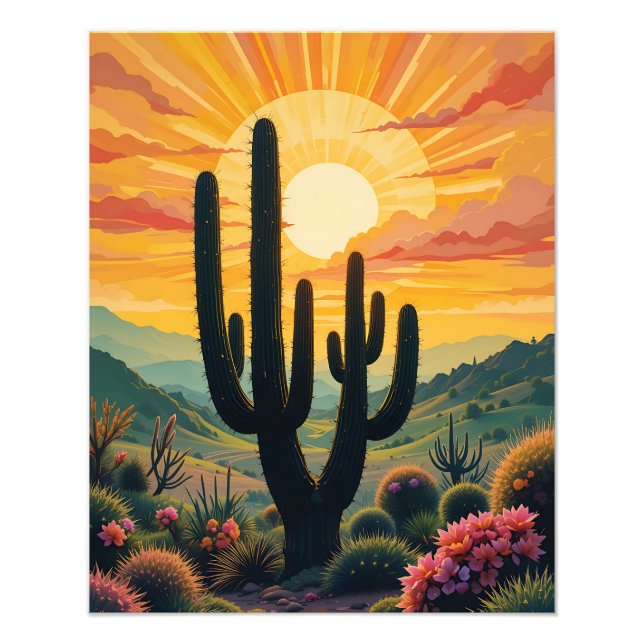 Foto Sunset in The Desert - Boho and Wild (Frente)