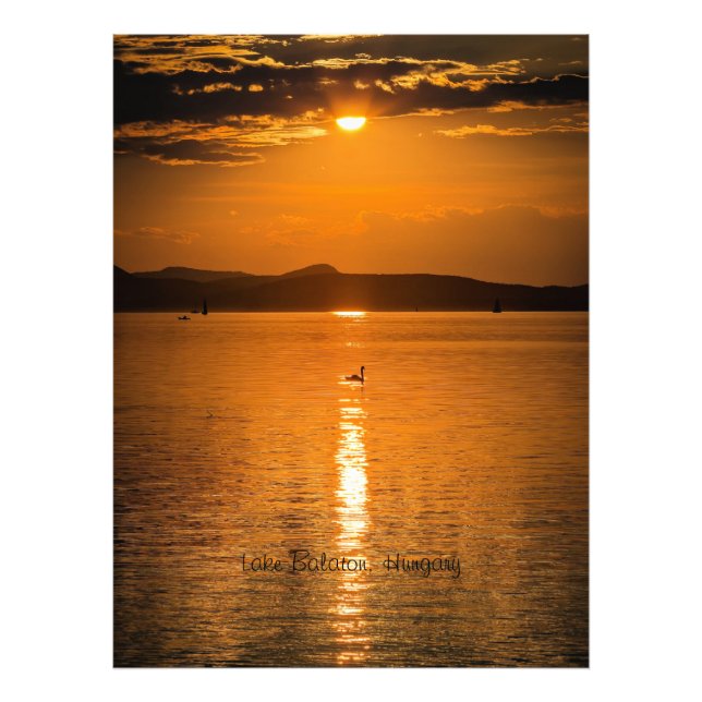 Foto Sunset, Lago Balaton, Hungría (Frente)