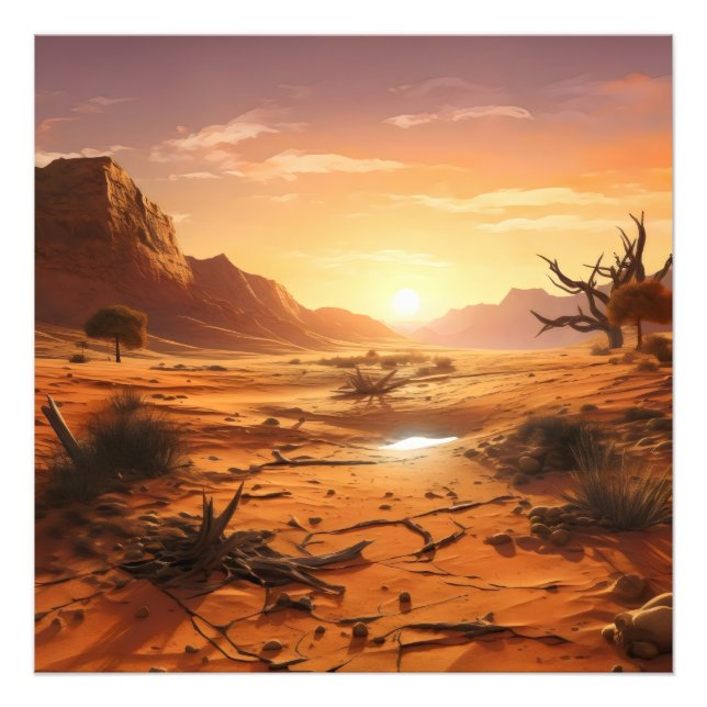 Foto Sunset sobre el desierto (Frente)