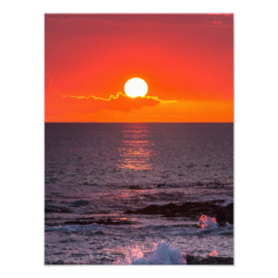 Foto Sunset tropical de Hawaii Beach personalizado