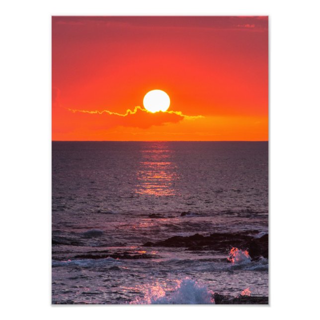 Foto Sunset tropical de Hawaii Beach personalizado (Frente)