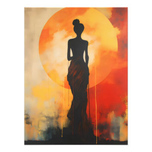 Foto Sunset Woman Resumen Arte