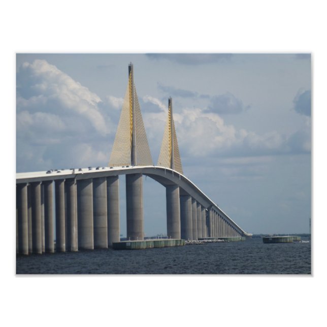 Foto Sunshine Skyway Bridge Florida Photo Print 1 (Frente)