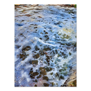 Foto Superficie de río tranquilo con abstracción artíst