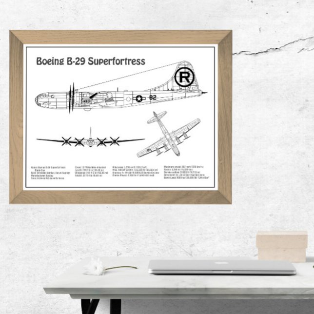 Foto Superfortaleza B-29 - Planes de diseño aéreo BD (Subido por el creador)