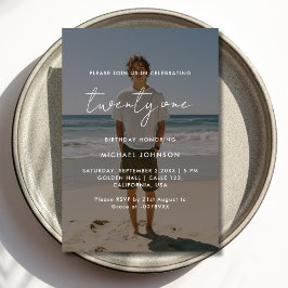 Foto Superposición de la tarjeta de invitación par