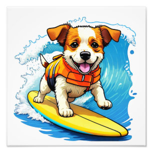 Foto Surfing Dog