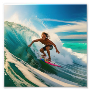 Foto Surfing un mar americano