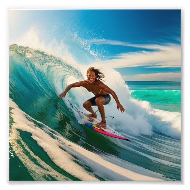 Foto Surfing un mar americano (Frente)