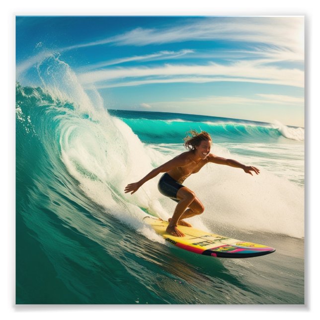 Foto Surfing un mar americano (Frente)