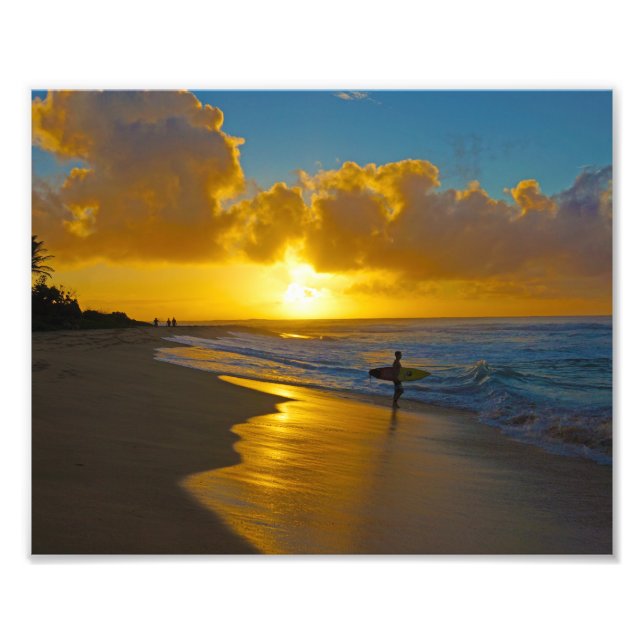 Foto Surfista Al Amanecer (Frente)