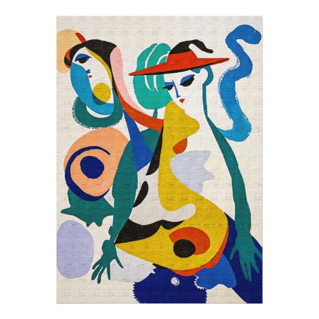 Foto Surrealismo Contemporáneo Arte Geométrico Colorido (Frente)