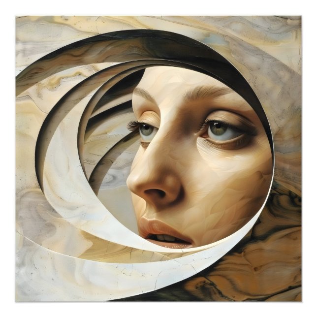 Foto Surrealismo de mujer abstracta (Frente)