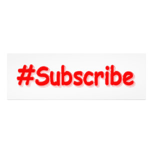 Foto "Suscribir" Diseño Cuto. ¡Hazte con una en Zazzle
