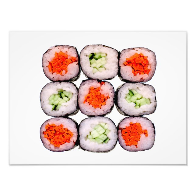 Foto Sushi cambia plantilla de comida japonesa (Frente)