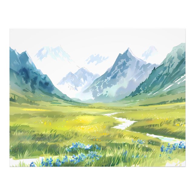 Foto Susurro alpino: pradera bajo los picos (Frente)